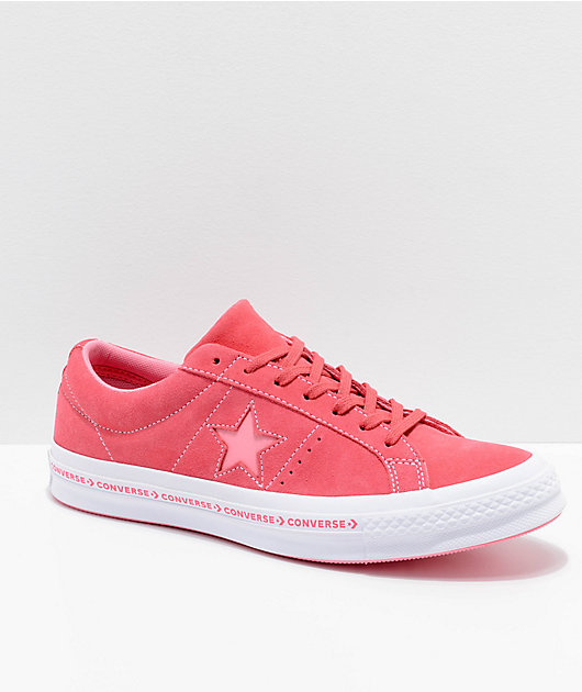 Converse One Star Pinstripe zapatos de skate en color rosa paraíso | Zumiez