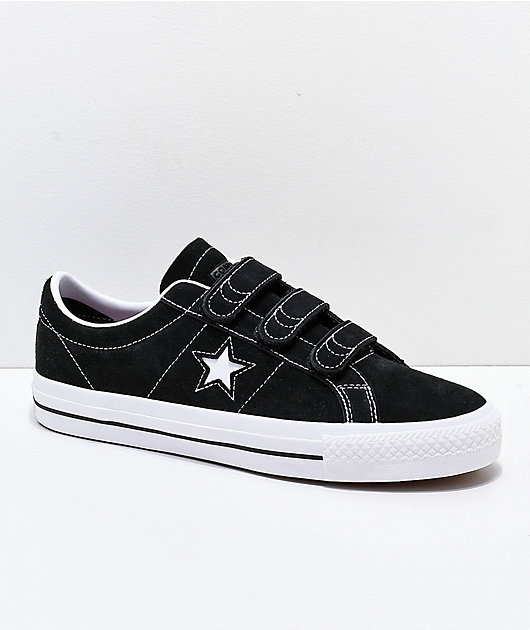 Converse One Star Pro 3V zapatos de skate en negro y blanco | Zumiez