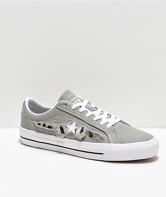 converse one star pro grey