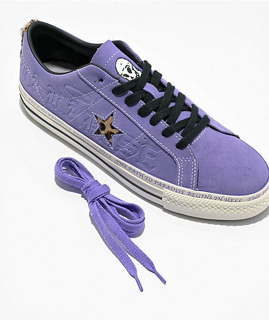 Converse One Star Pro Sean Pablo Lilac Suede Skate Shoes | Zumiez