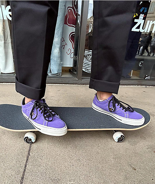 meditativ favorit Meget rart godt Converse One Star Pro Sean Pablo Lilac Suede Skate Shoes