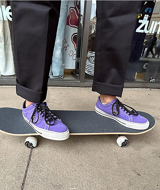 Converse One Star Pro Sean Pablo Lilac Suede Skate Shoes | Zumiez