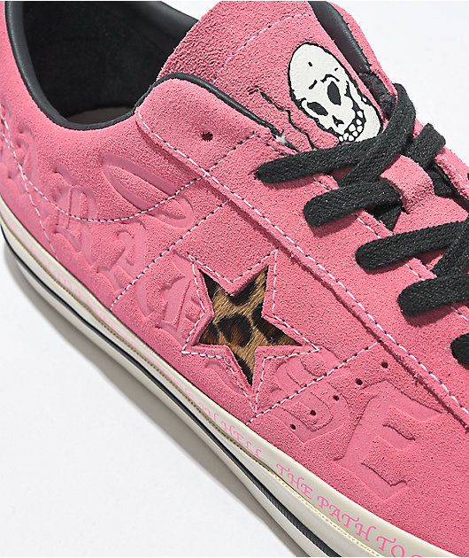 Converse One Star Pro Sean Pablo Pink Suede Skate Shoes الله