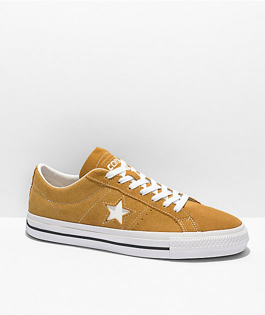 Converse One Star Pro Wheat Black White Suede Skate Shoes Zumiez