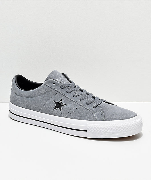 Converse One Star Pro zapatos de skate en gris y blanco | Zumiez