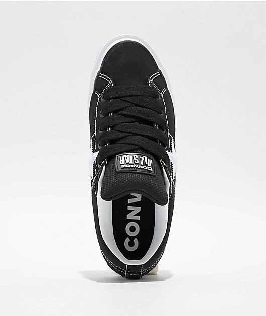 Converse One Star Puffed Black & White Skate Shoes