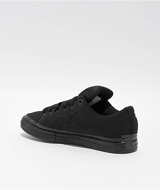 Converse One Star Puffed Black Skate Shoes