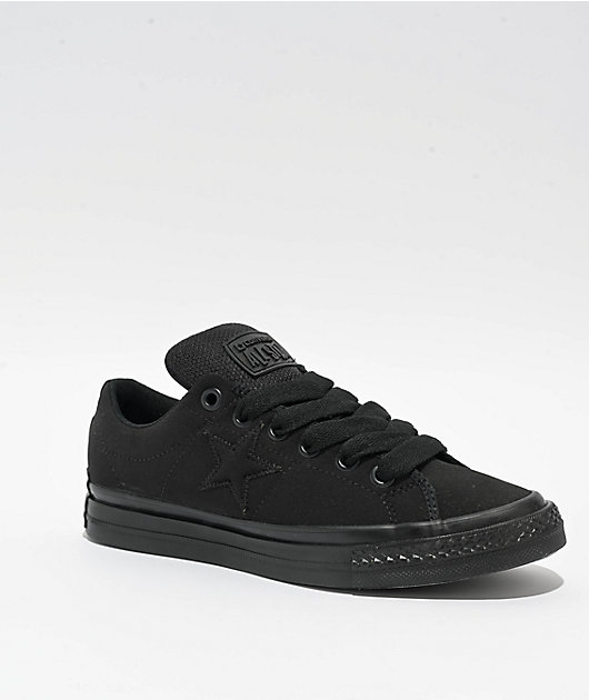 Converse One Star Puffed Black Skate Shoes | Zumiez