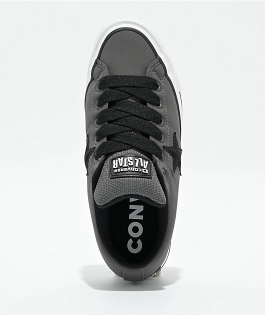 Converse One Star Puffed Dark Matter, Black, & White Skate Shoes