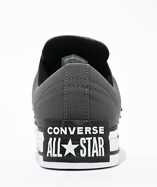 Converse One Star Puffed Dark Matter, Black, White Skate Shoes