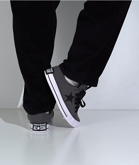 Converse One Star Puffed Dark Matter, Black, & White Skate Shoes video