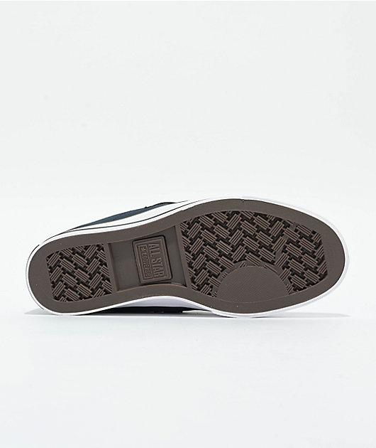 Converse One Star Puffed Obsidian, Black, & White Skate Shoes