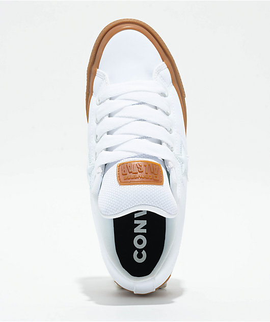 Converse One Star Puffed White & Gum Skate Shoes