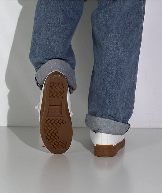 Converse One Star Puffed White & Gum Skate Shoes video