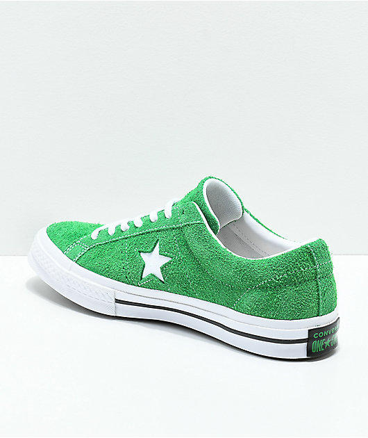 Converse One Star zapatos de skate en verde y blanco | Zumiez