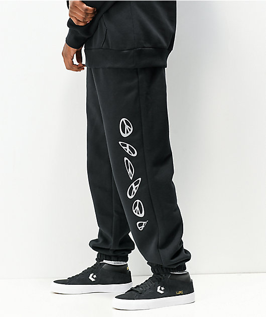 Converse Psychedelic Peace Black Sweatpants