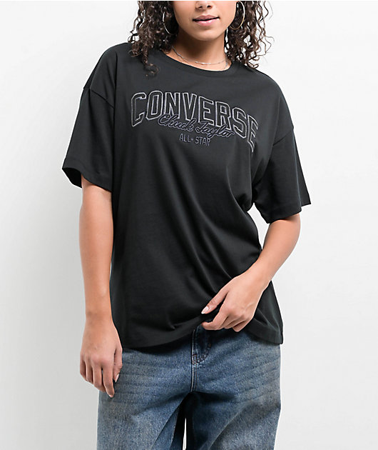 Converse Retro Black T-Shirt | Zumiez