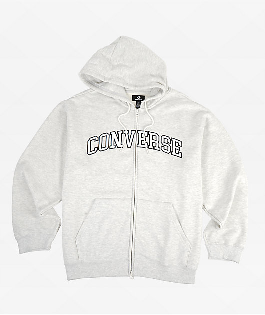 Converse Retro Grey Zip Hoodie