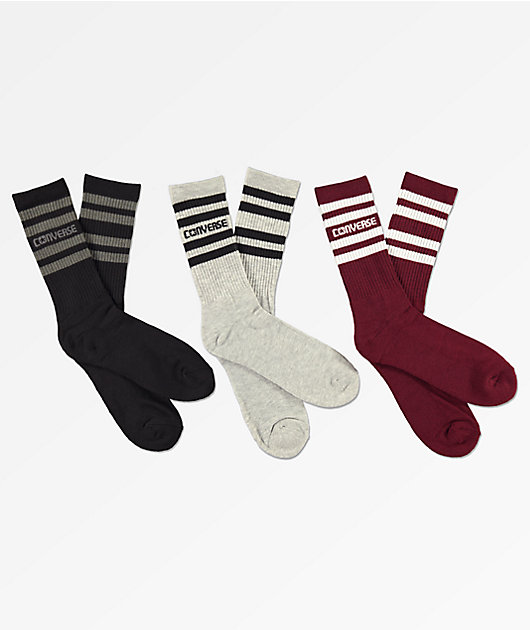converse retro stripe crew socks