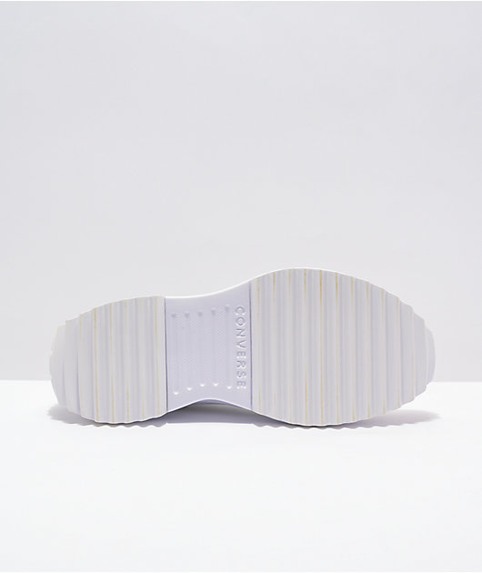Converse Run Star Hike All White High Top Shoes