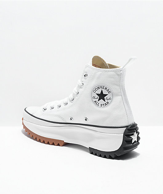 Converse Run Hike zapatos blancos caña alta