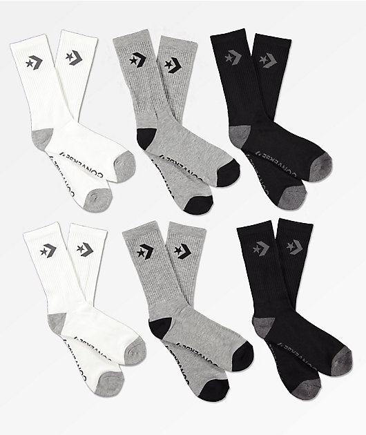 black converse white socks