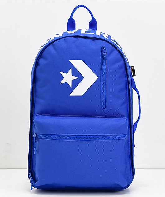 converse blue backpack