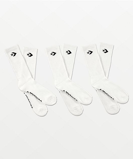 white converse socks