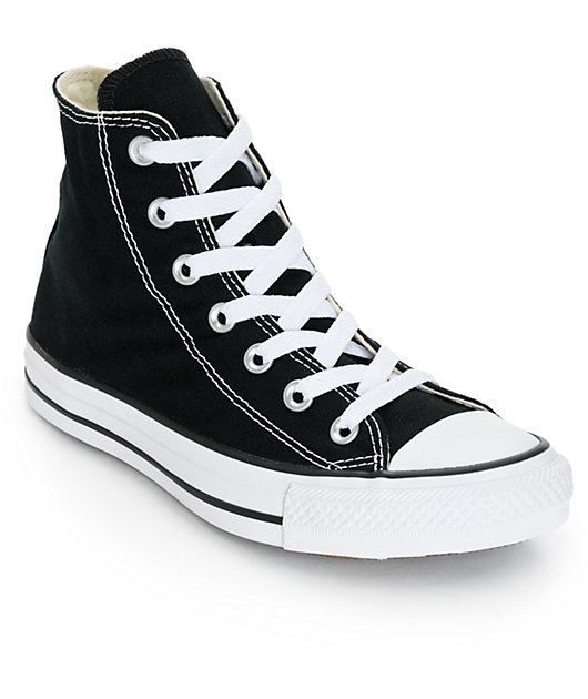 black and white high top converse womens