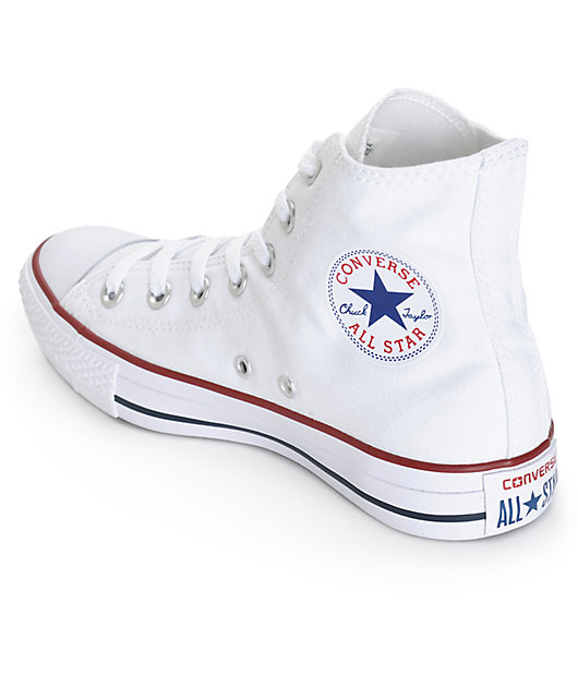 ladies white high top converse