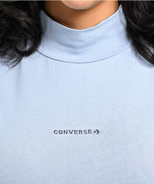 Wordmark Mock Neck Crew