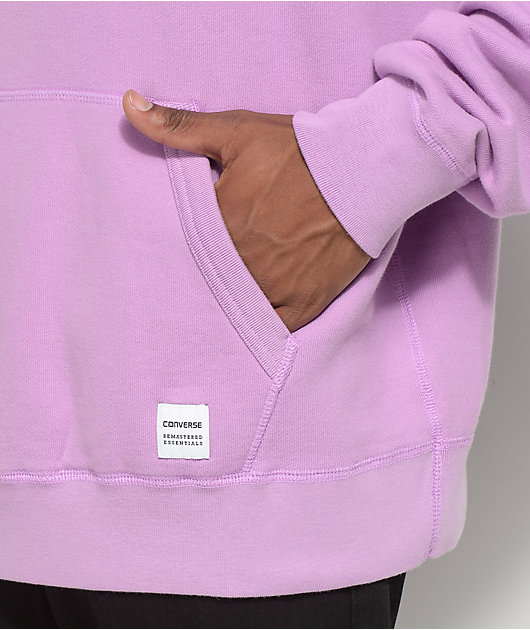 purple converse hoodie