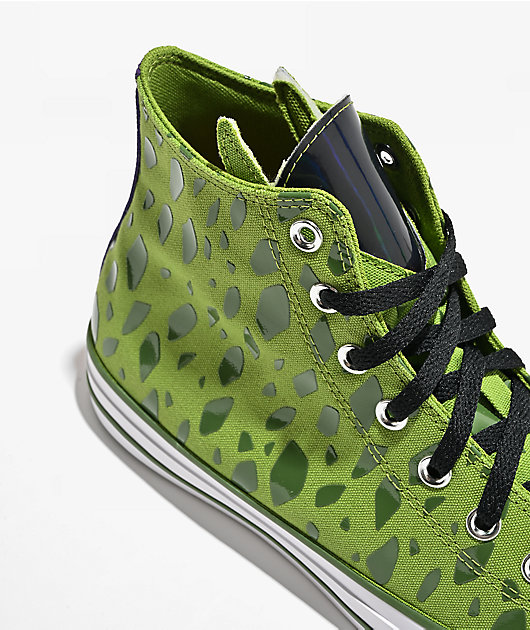 Converse x Dragon Ball Z Cell Chuck Taylor All Star Green & White High Top Shoes