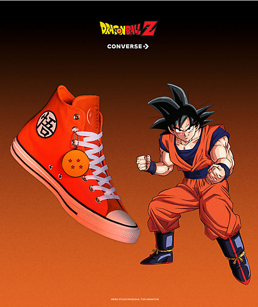 Converse x Dragon Ball Z Goku Chuck Taylor All Star Orange & White