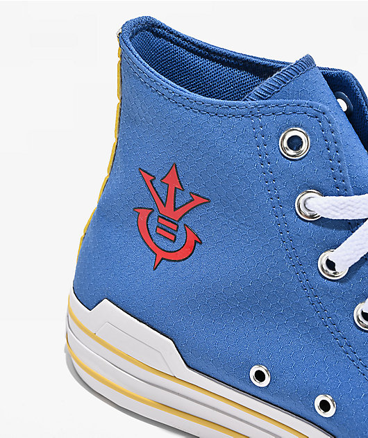 Converse x Dragon Ball Z Vegeta Chuck Taylor All Star Blue & White High Top Shoes