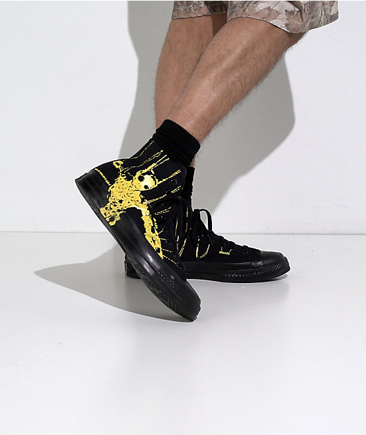Converse x EDGLRD Chuck 70 Hi Black & Yellow Shoes video