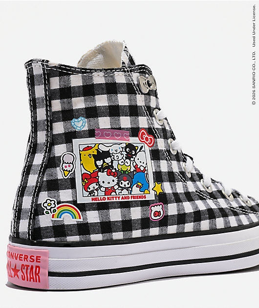 Converse x Hello Kitty & Friends Chuck Taylor All Star Black & White High Top Shoes
