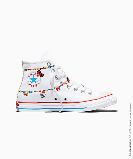 Converse x Hello Kitty & Friends Chuck Taylor All Star White & Red High Top Shoes