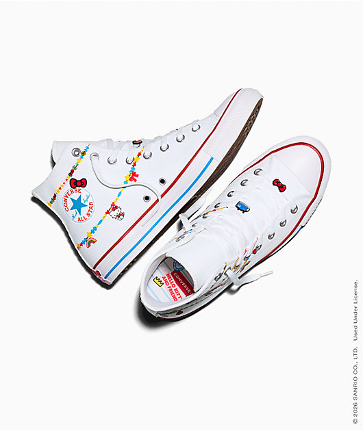 Converse x Hello Kitty & Friends Chuck Taylor All Star White & Red High Top Shoes