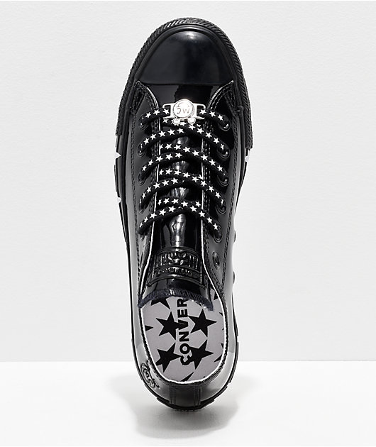 converse black patent