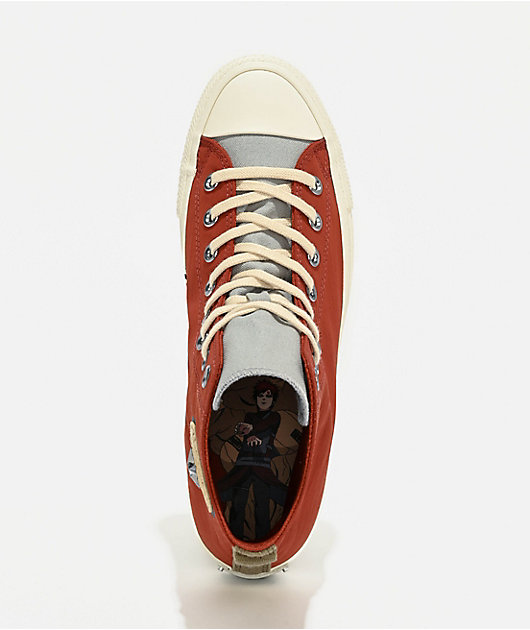 Converse x Naruto Chuck Taylor All Star Gaara Ritual Red & Natural