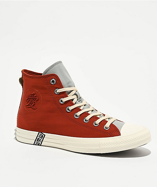 Converse x Naruto Chuck Taylor All Star Gaara Ritual Red & Natural