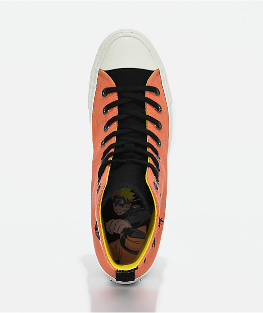 Converse x Naruto Chuck Taylor All Star Pale Magma & Black High Top Shoes