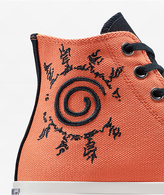 Converse x Naruto Chuck Taylor All Star Pale Magma & Black High Top Shoes