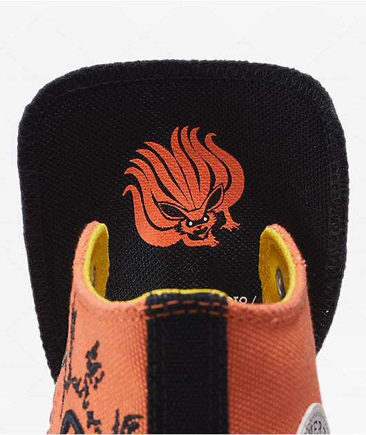 Converse x Naruto Chuck Taylor All Star Pale Magma & Black High Top Shoes