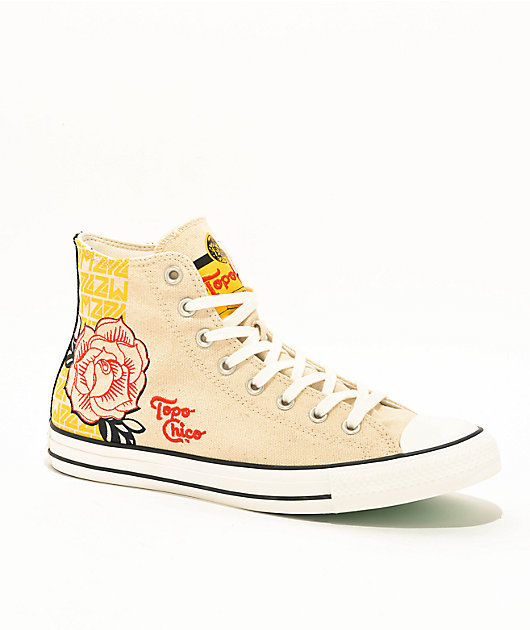 Converse x Topo Chico Chuck Taylor All Star Natural High Top Shoes Zumiez