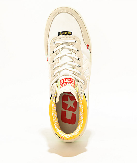 Converse x Topo Chico Fastbreak Pro Vintage White Skate Shoes Zumiez
