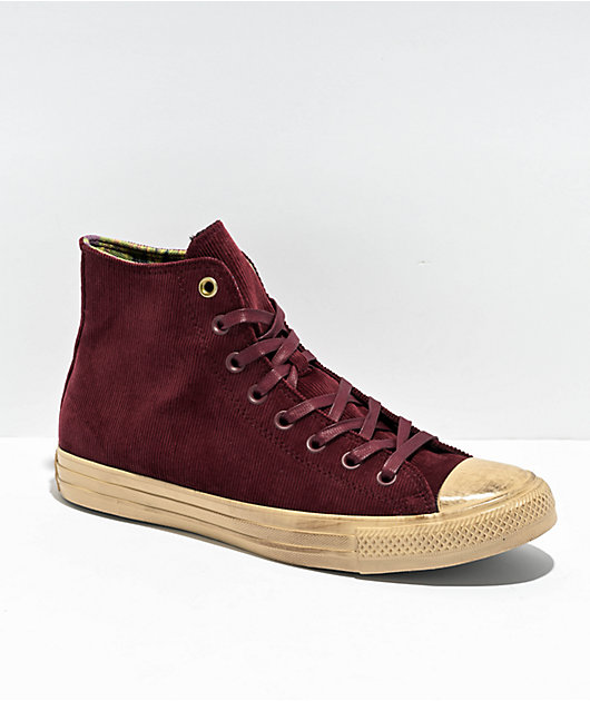 Converse x Wonka Chuck Taylor All Star Bordeaux Corduroy Shoes | Zumiez