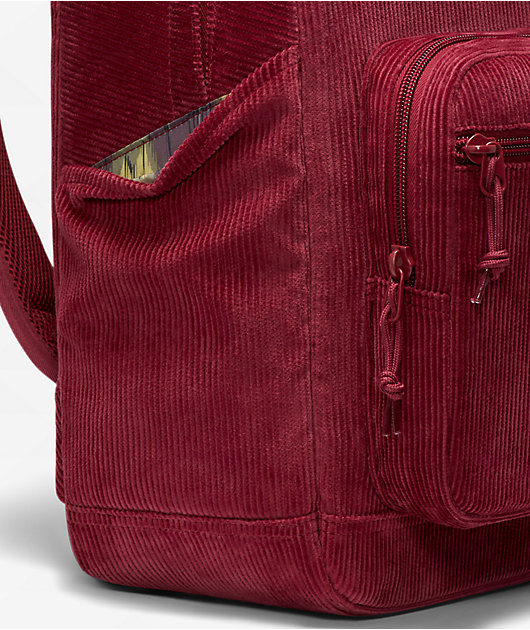 Converse x Wonka Go 2 Red Corduroy Backpack