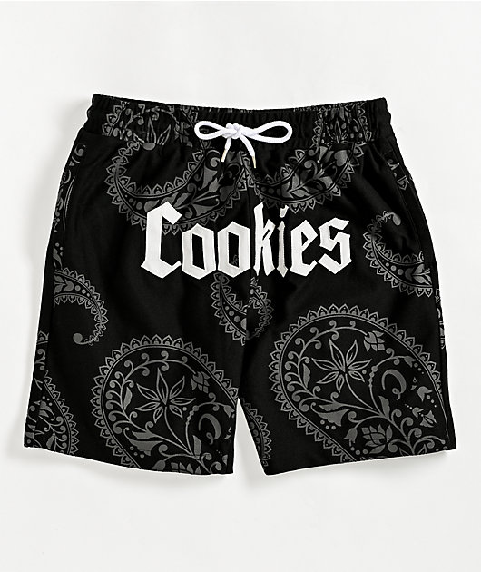 Cookies Amalfi Black Paisley Shorts | Zumiez